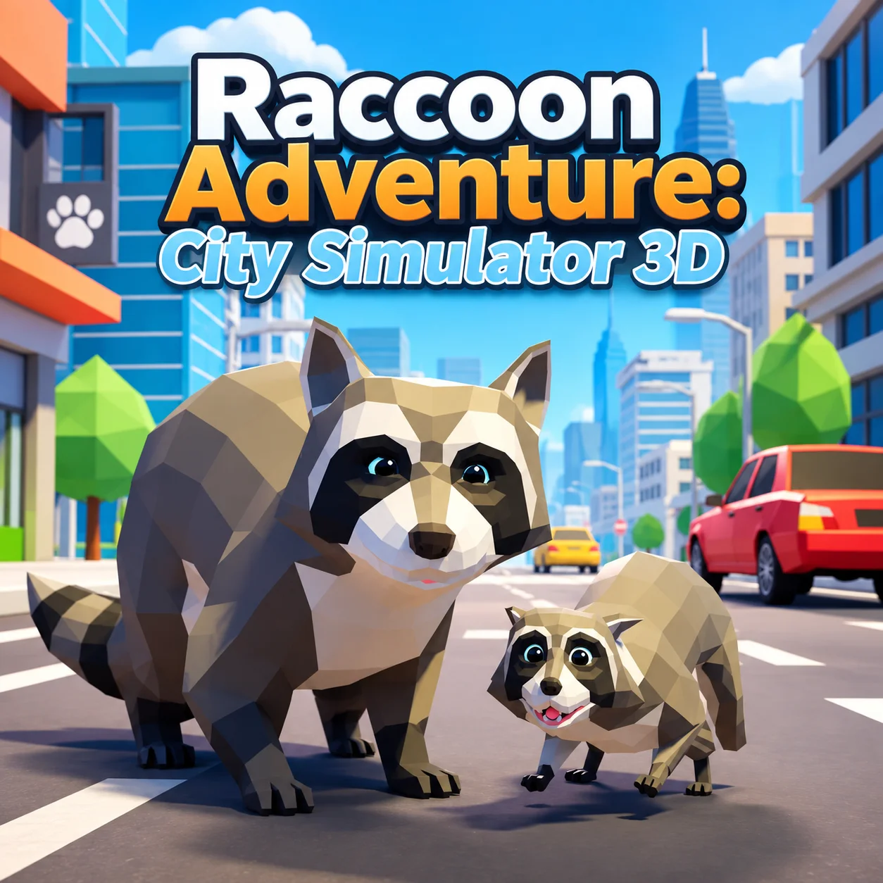 Play Raccoon Adventure City Simulator 3D free online